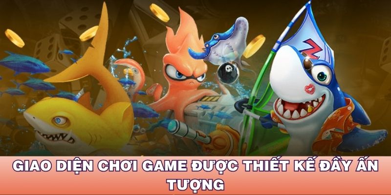 Giao diện chơi game được thiết kế đầy ấn tượng