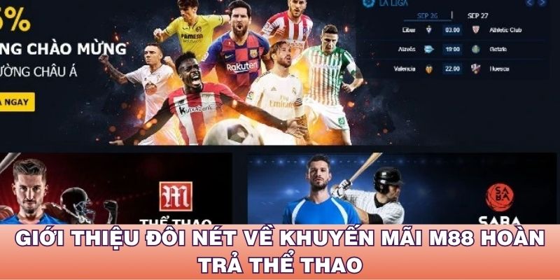 Giới thiệu đôi nét về khuyến mãi M88 hoàn trả thể thao